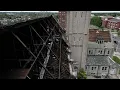 See the tornado damage around St Louis from above