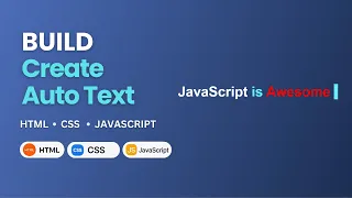 Auto Typing Text Effect Using HTML CSS JavaScript Easy Beginner Web Animation Project