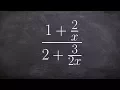 Simplifying complex fractions