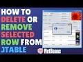 How To Delete Or Remove Selected Row From Jtable In Netbeans - JAVA Tutorial Source Code
