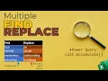 Multiple Find Replace with List Accumulate Power Query