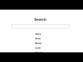 Build a search filter using JavaScript