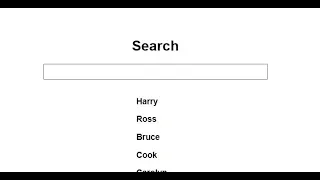 Build a search filter using JavaScript