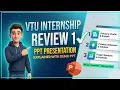 Perfect Your VTU Internship Project Presentation MindMatrix PPT Walkthrough