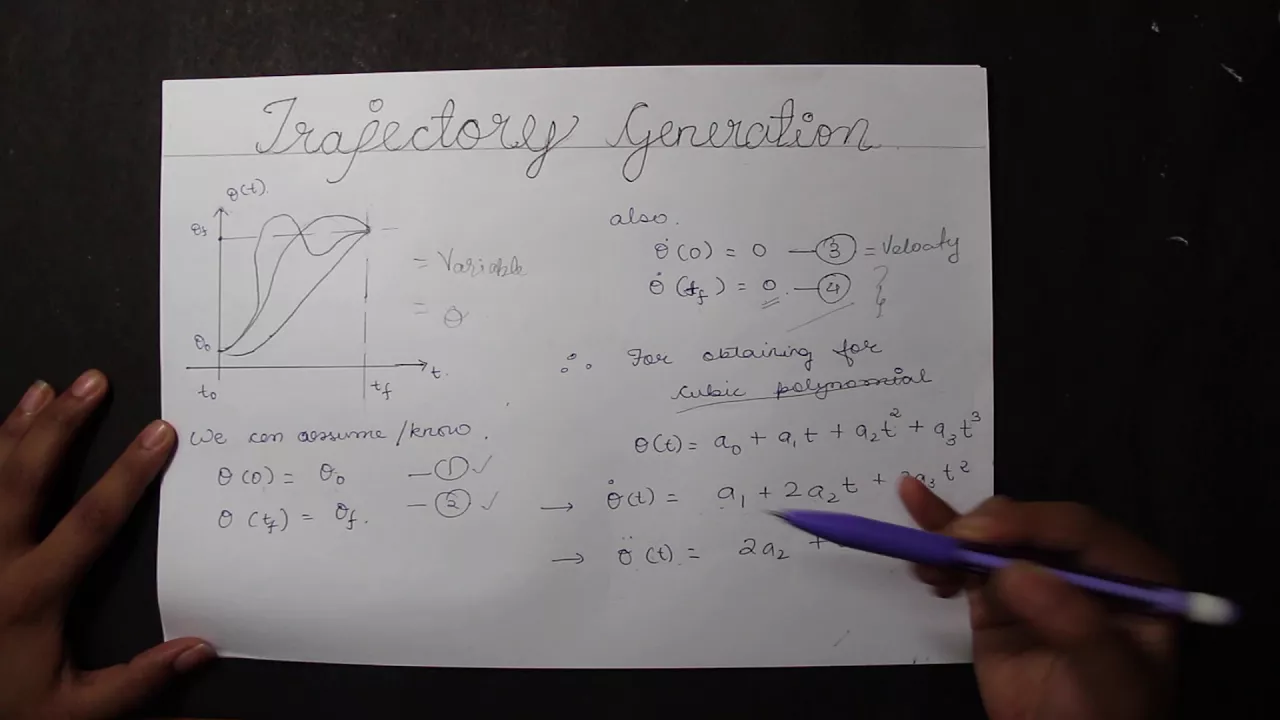 Trajectory Generation | Robotics | Mathematical Introduction to Robotics