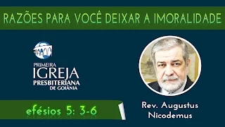 Rev. Augustus Nicodemus | Razões para você largar a imoralidade e a cobiça