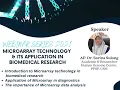 Webinar Series Microarray technology its application in biomedical research