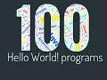 Hello World in 100 programming languages in 10 minutes