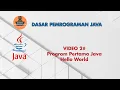 2 Program Pertama Java Hello World