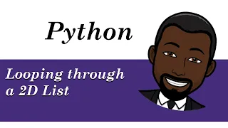 Python - Looping through a 2D list