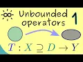 Unbounded Operators 1 Introduction and Definitions