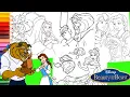 Coloring Disney Beauty and the Beast - Princess Belle Coloring Pages for kids