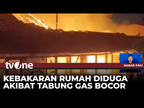 Diduga Gas Bocor, Lima Rumah di Jaktim Hangus Terbakar dan Tewaskan Satu Orang