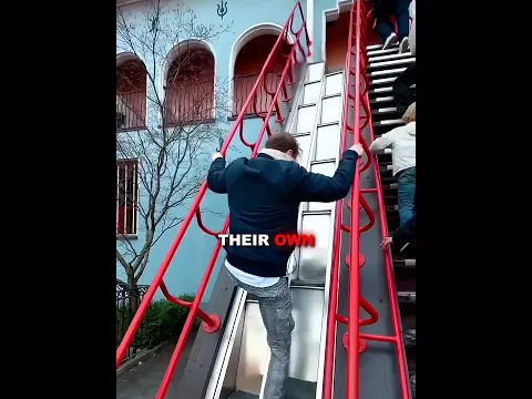 🪜 This staircase carries him up effortlessly