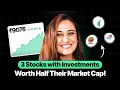 3 stocks with cheap valuations compared to their investments