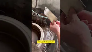 Forging a kitchen knife from screw steel 