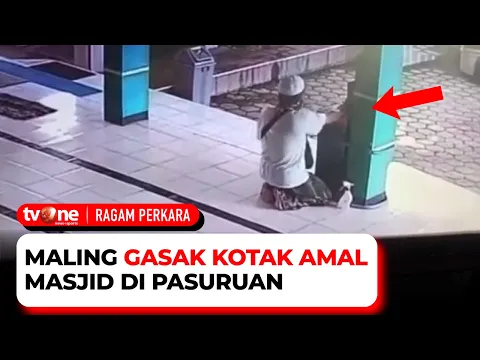 Pencurian Kotak Amal Tertangkap CCTV, 2 Juta Rupiah Raib