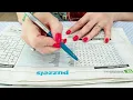 ASMR Solving Crosswords Word Search Puzzles No Talking