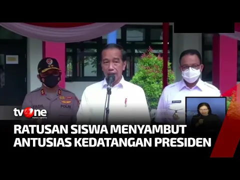 Presiden Jokowi Tinjau Pelaksanaan Vaksinasi Anak 6-11 Tahun