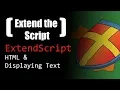 HTML Displaying Text in ExtendScript Panel