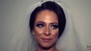 الفرحة اللي انا حاسس بيها بكاء العروسه في يو زفافها فيديو حزين جداا 