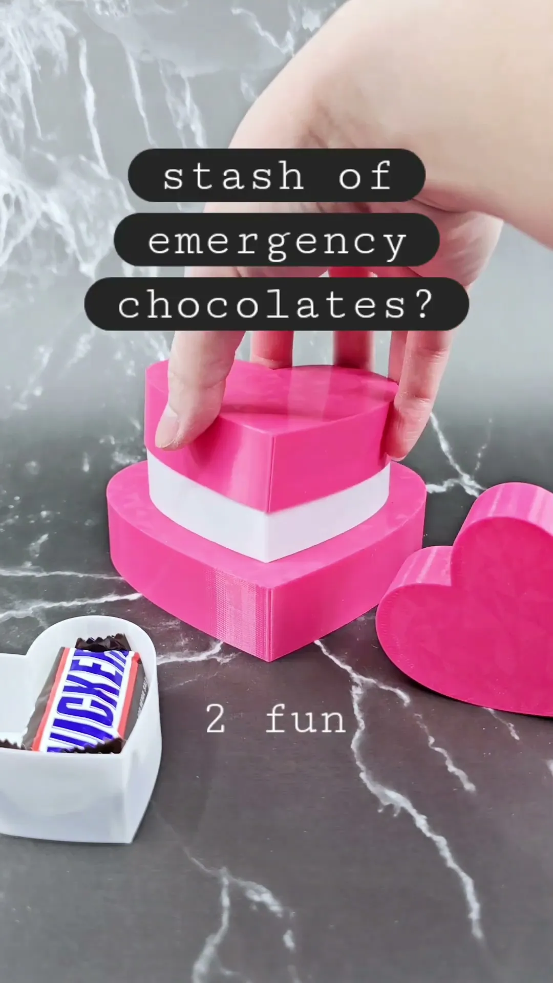 Vase Mode Heart-Shaped Boxes | 3 sizes, 4 tolerance options | Valentine's Day Gift Box
