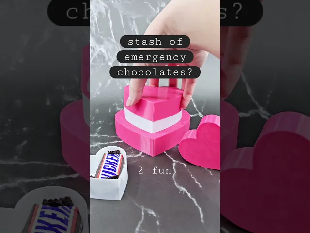 Vase Mode Heart-Shaped Boxes | 3 sizes, 4 tolerance options | Valentine's Day Gift Box video thumbnail