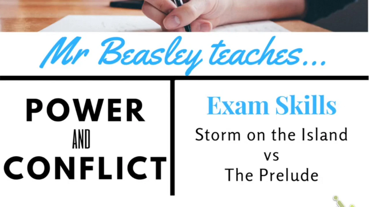 Comparing Storm on the Island and The Prelude