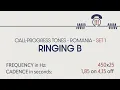 Lagu Ringing / ringback tone B (Romania, digital). Call-progress tones. Phone sounds. Sound effects. SFX