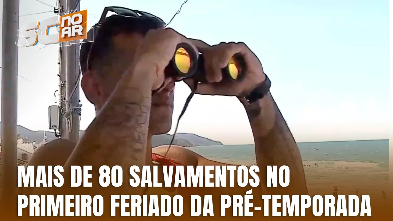 Bombeiros de SC realizam mais de 80 salvamentos no primeiro feriado da pré-temporada de verão