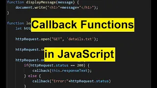 Callback Functions in JavaScript in Hindi JavaScript Tutorial