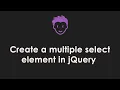 Jquery Multiselect element - jQuery tutorials