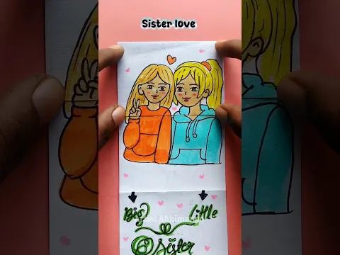 Forever sister love | #sister #sisterhood #creative #puzzle #art #drawing #shorts #viral