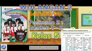 Download Tantri Basa Kelas 5 Wulangan 2 Lelakoning Urip Pasinaon 2 Gladen 1-2 hal. 28-30 Bahasa Jawa Kelas 5 MP3