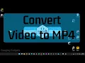 How to Convert Video to MP4 - FREE