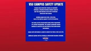 Virginia State on lockdown after shooting involving multiple suspects victims