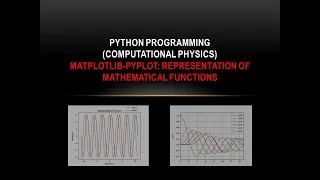 Python 15 Matplotlib-Pyplot Representation of mathematical functions