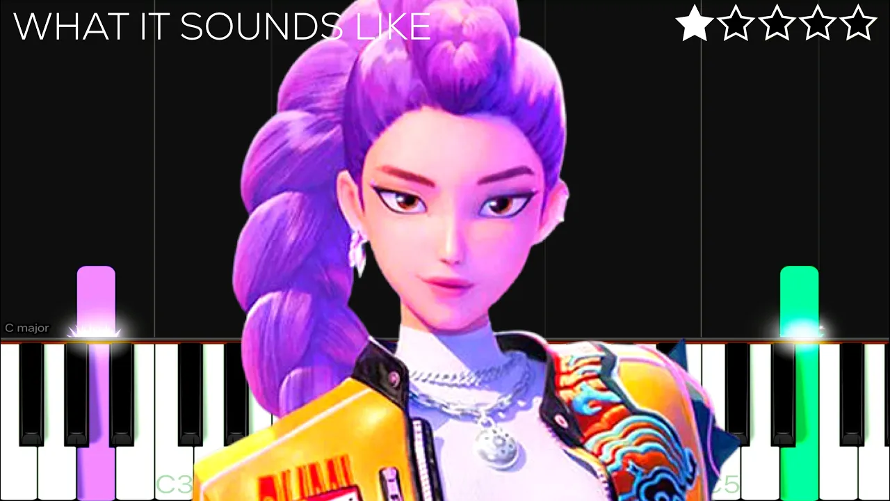 HUNTR/X - What It Sounds Like (KPop Demon Hunters OST) | EASY Piano Tutorial HUNTR/X - What It Sounds Like (KPop Demon Hunters OST) | EASY Piano Tutorial