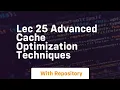Lec 25 advanced cache optimization techniques