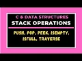 Stack and its Operations Push and Pop Stack concept using Arrays with Example