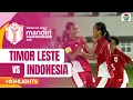 Download Lagu Timor Leste VS Indonesia - Highlights | Asean U16 Girls Mandiri Championship 2025