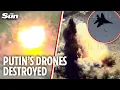 Download Lagu Ukrainian fighter jet DEMOLISHES Russian drone workshop with a trio of glide bombs