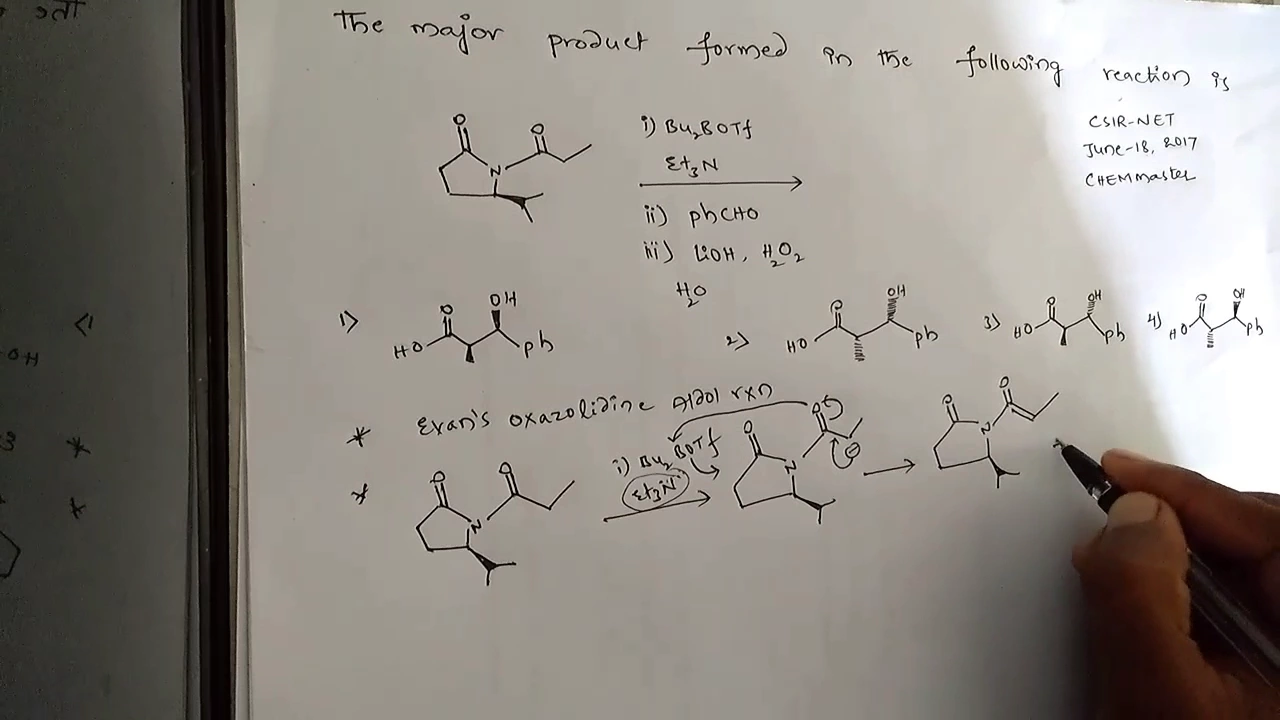 Evans oxazolidine Aldol stereoselectivity
