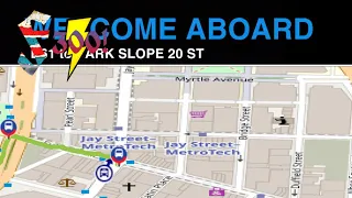 B61 to Park Slope 20 St via Red Hook Bus announcements NYCT BUS