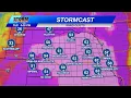 Timing of intense damaging winds spreading out across Nebraska - March 4 2025