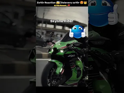 Zx10r Reaction π±| Delivery zx10r π₯°π #rider #bikerider #viral #race #shorts