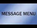 Wanco Message Sign Operation Message Menu