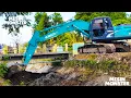 Download Lagu Excavator Kapal Keruk Beko KOBELCO Mengeruk Sungai Kobelco Excavator Dredging Digging The River