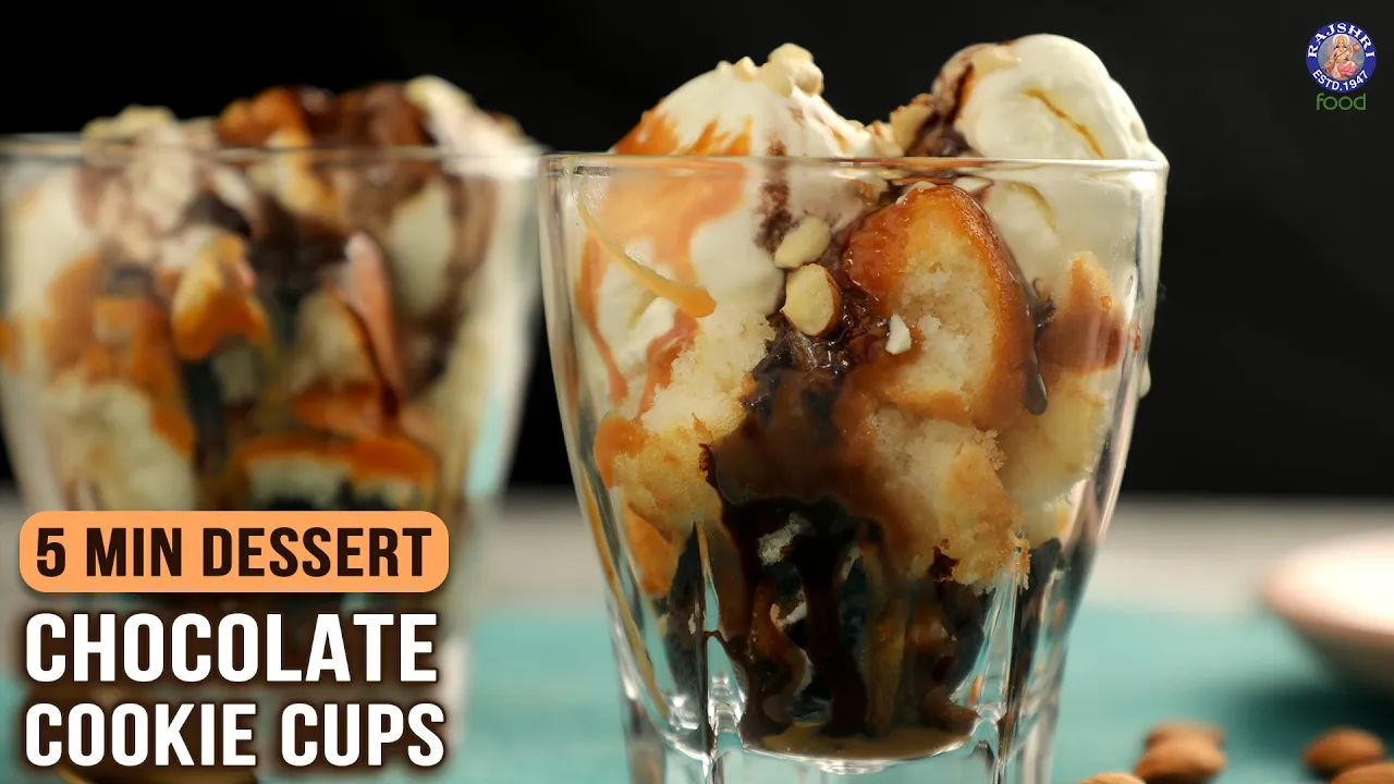 Chocolate Cookie Cups - No Bake!   For Kids, Guests, House Parties, Date Nights   Simple Desserts