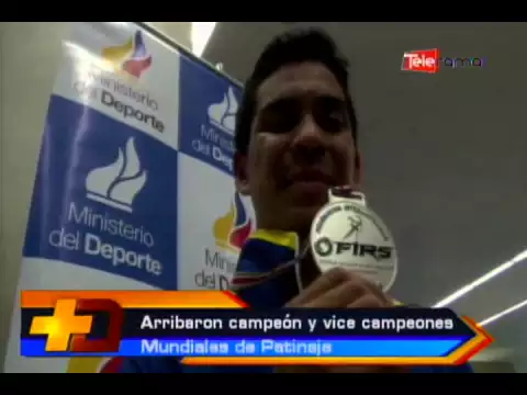 Arribaron campeón y vice campeones mundiales de patinaje